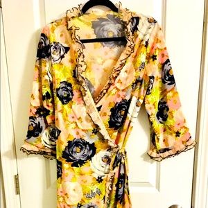 VINTAGE Chiffon Robe 60s